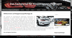 Desktop Screenshot of klappenauspuffanlage.de